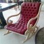 Chaise basculante rouge