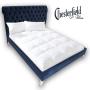 Lit adulte double 'Chesterfield Blue'